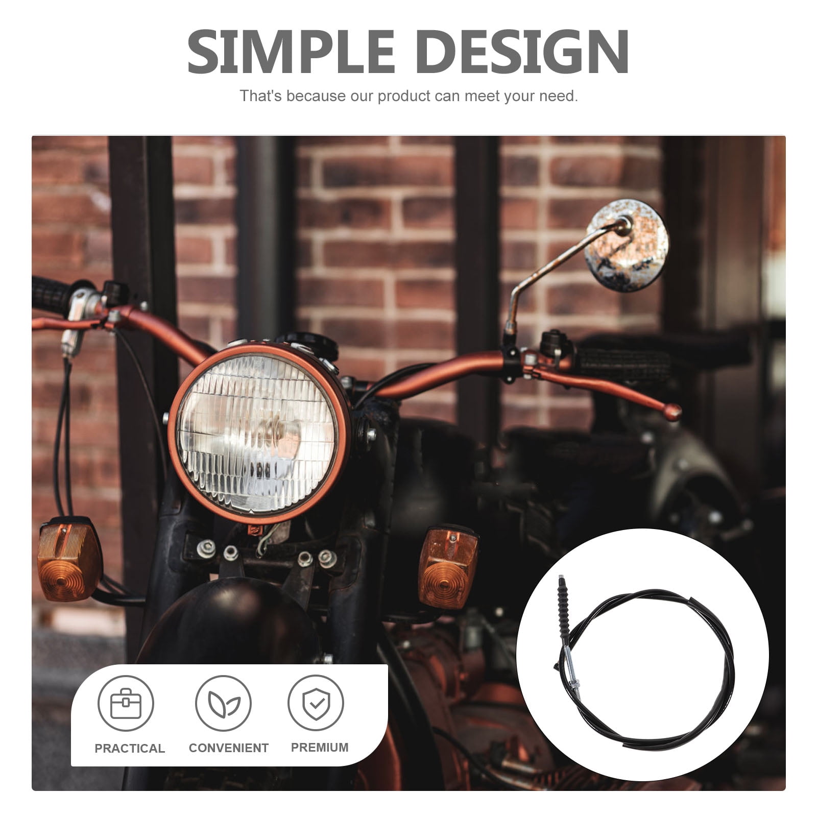 SWETRACE 1Pack Motorcycle Clutch Cable Extension Part Black PVC for ATV Scooter - Image 8
