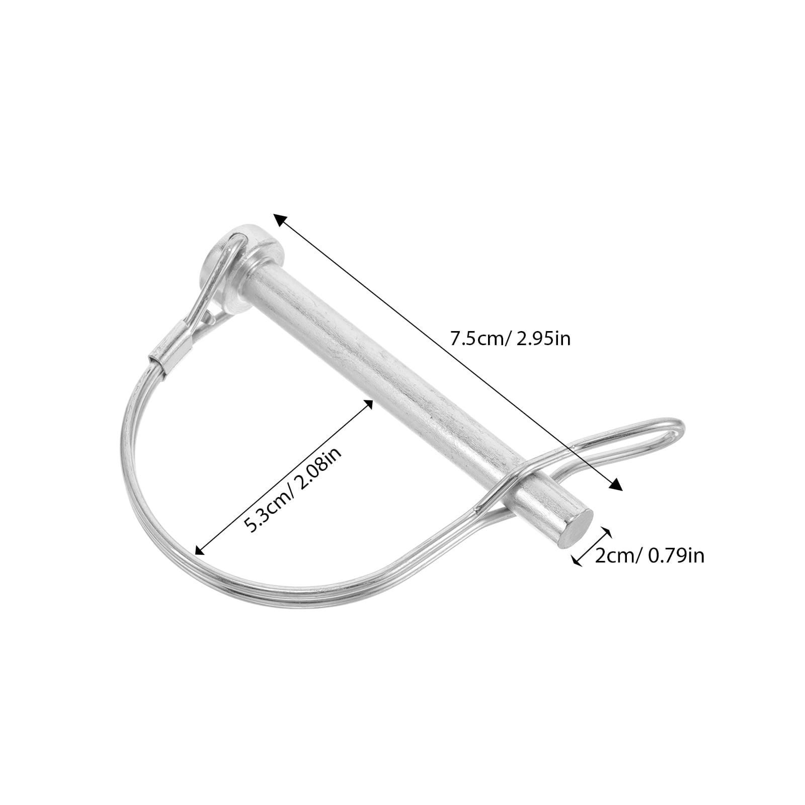 SWETRACE Hitch Lock Pin Travel Trailer Hitch Cotter Pin Stainless Steel Silver 1Set - Image 2