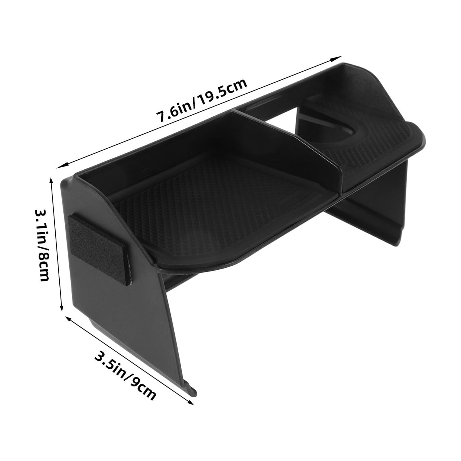 SWETRACE 1Pack Car Center Console Storage Tray Multi-Compartment Design Large Capacity Storage 7.7x3.5x3.1in - Image 2