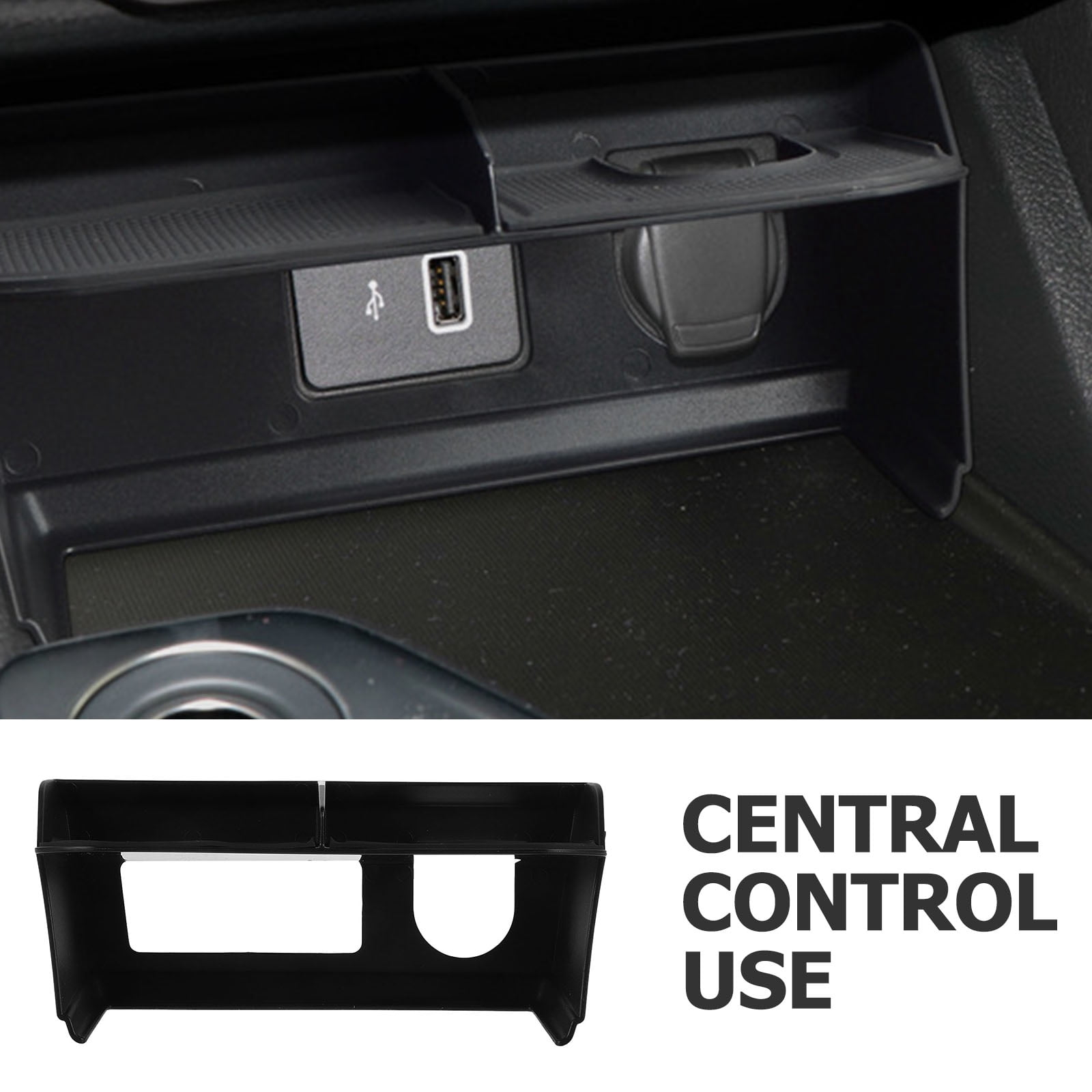 SWETRACE 1Pack Car Center Console Storage Tray Multi-Compartment Design Large Capacity Storage 7.7x3.5x3.1in - Image 7