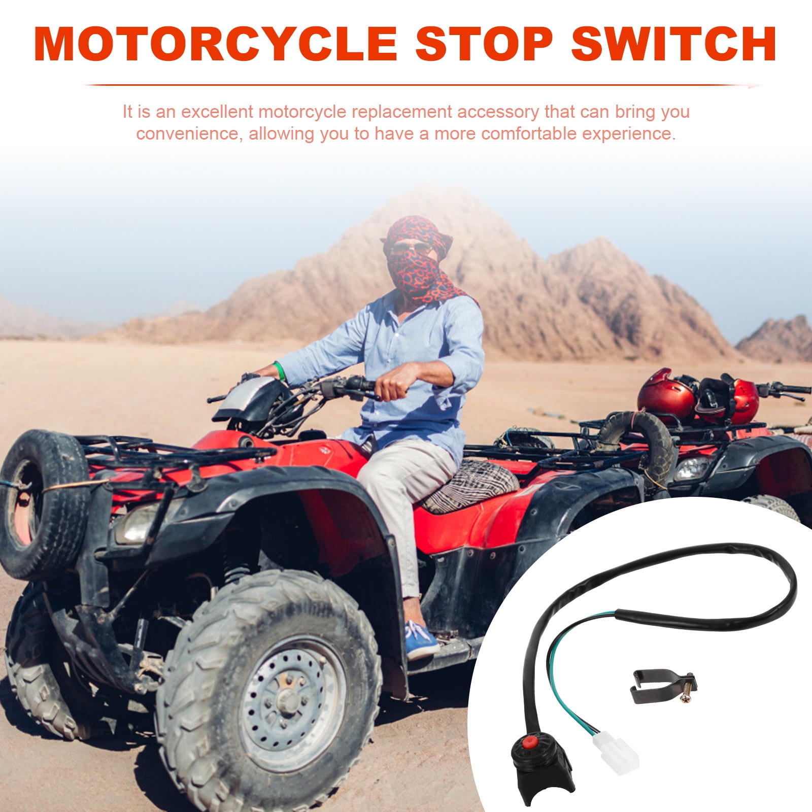 SWETRACE 1Pcs Motorcycle Kill Switch Ignition Start Function Handlebar Joint Button for ATV Use - Image 4