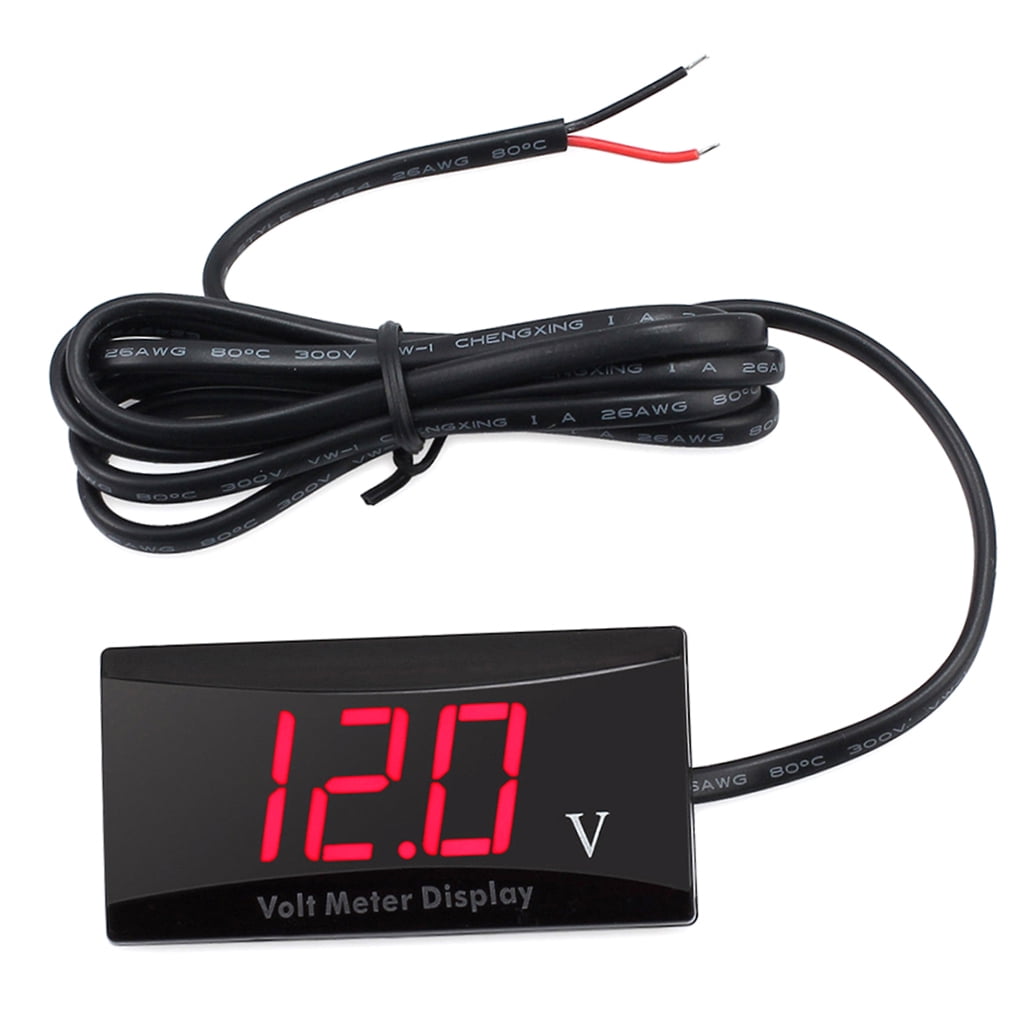 SWETRACE Red Led Voltmeter 12V 1Pack For Car And Motorcycle With Low Power Consumption And Anti-Frost Features - Image 4