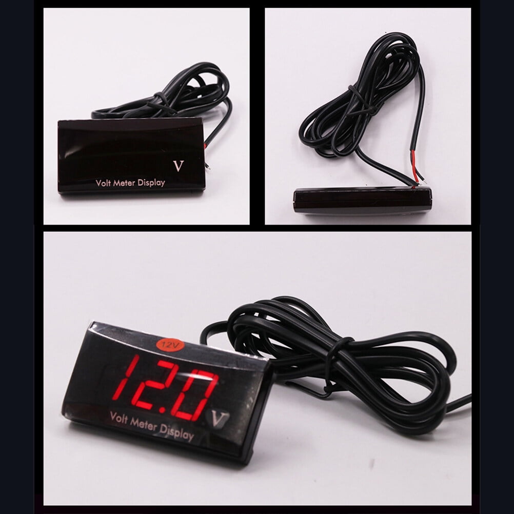SWETRACE Red Led Voltmeter 12V 1Pack For Car And Motorcycle With Low Power Consumption And Anti-Frost Features - Image 6
