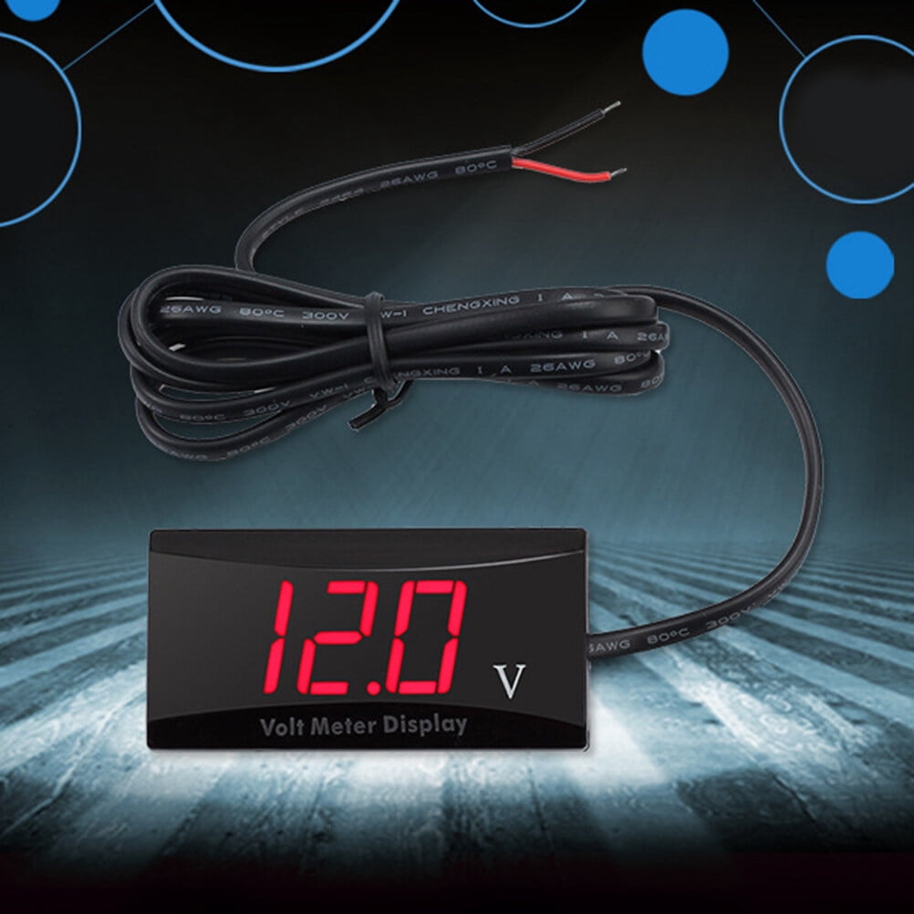 SWETRACE Red Led Voltmeter 12V 1Pack For Car And Motorcycle With Low Power Consumption And Anti-Frost Features - Image 7