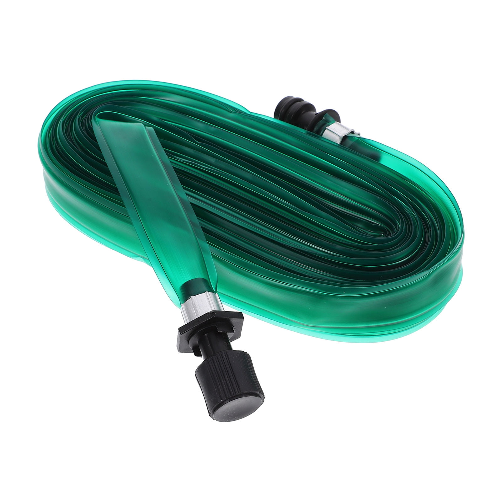 SWETRACE Hose With Holes Flat Soaker Hose Sprinkler Green PVC 1Pcs for Outdoor Irrigation - Image 1