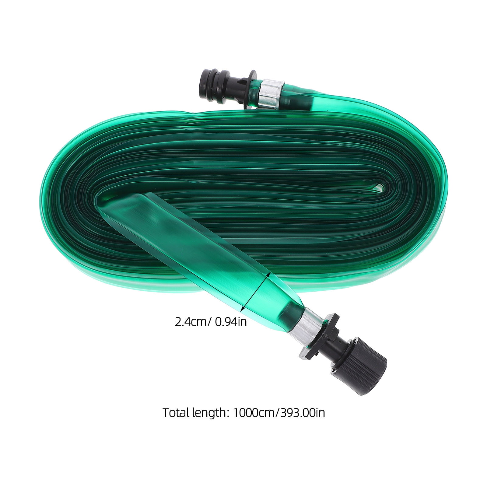 SWETRACE Hose With Holes Flat Soaker Hose Sprinkler Green PVC 1Pcs for Outdoor Irrigation - Image 2