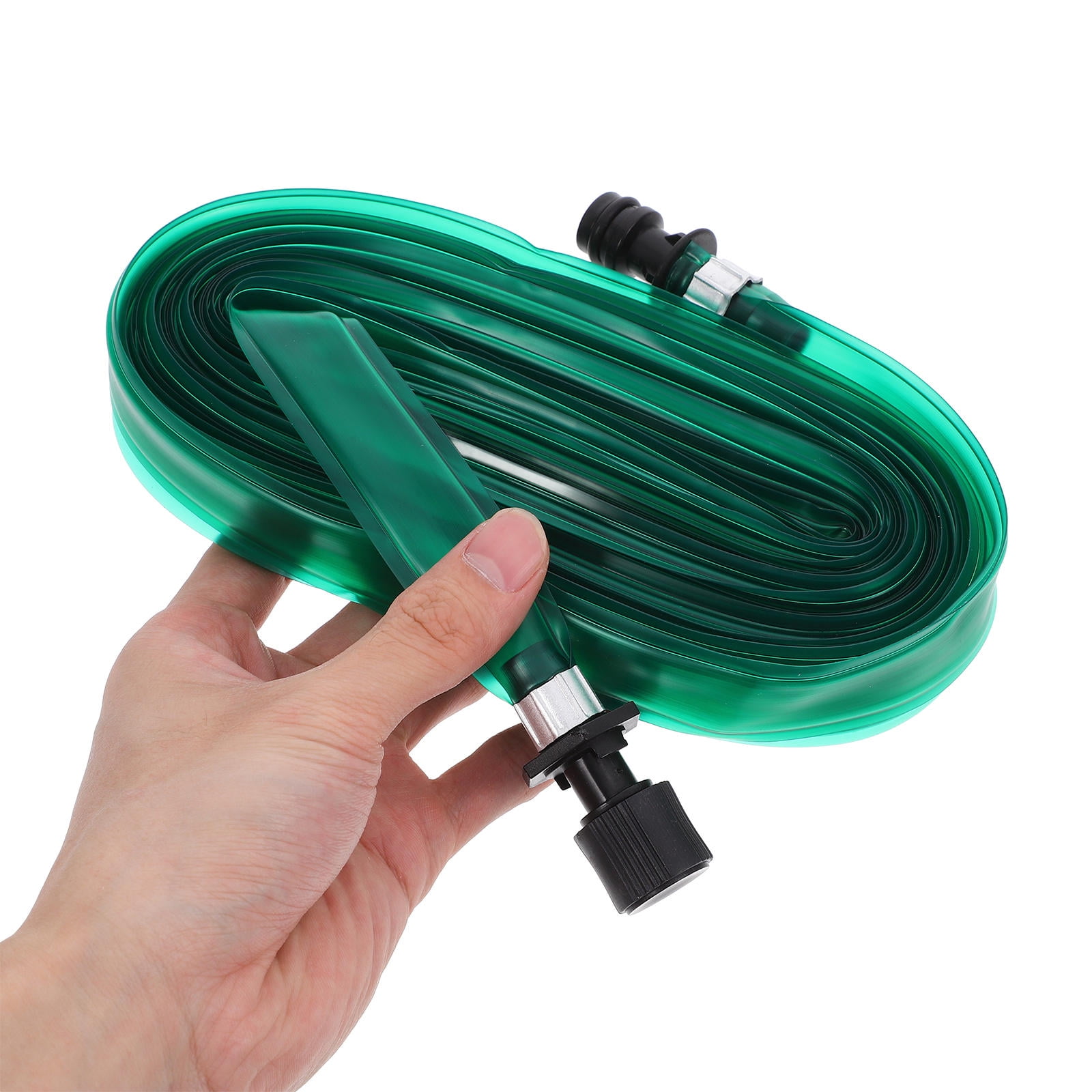 SWETRACE Hose With Holes Flat Soaker Hose Sprinkler Green PVC 1Pcs for Outdoor Irrigation - Image 7