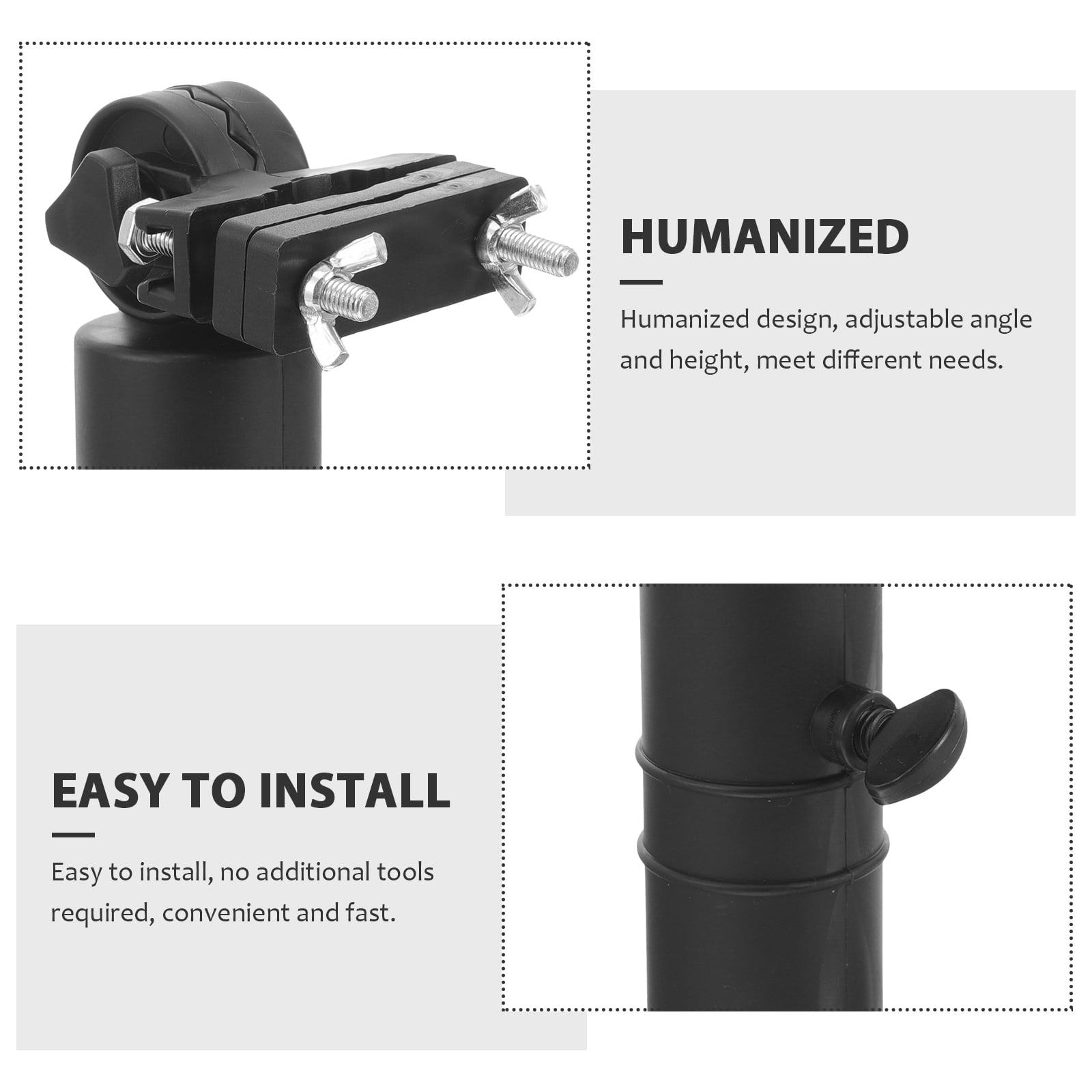SWETRACE Humanized Design Golf Umbrella Holder Black Plastic 1Pack - Image 5