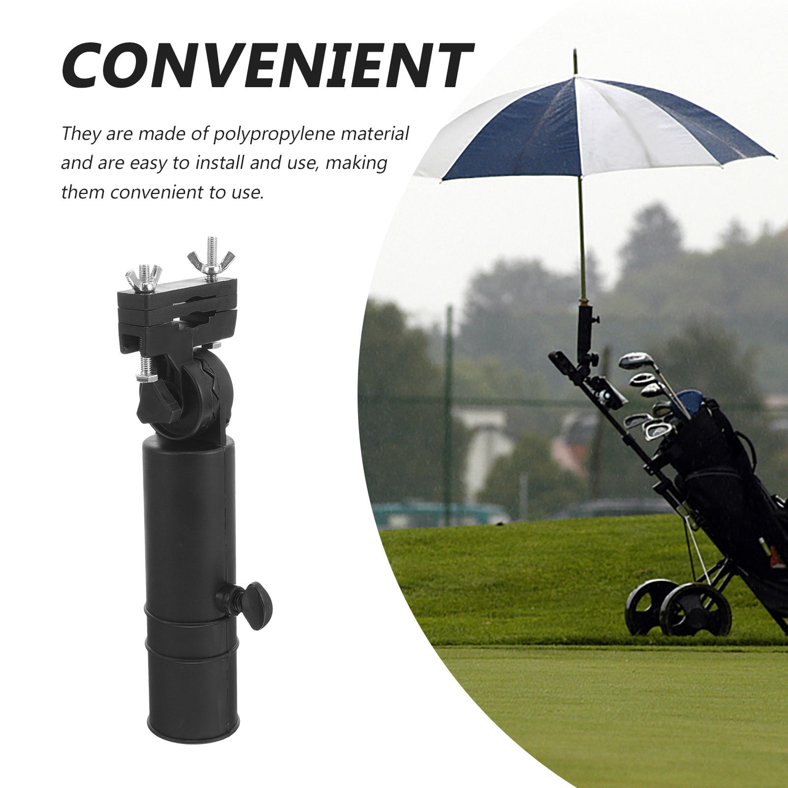 SWETRACE Humanized Design Golf Umbrella Holder Black Plastic 1Pack - Image 7