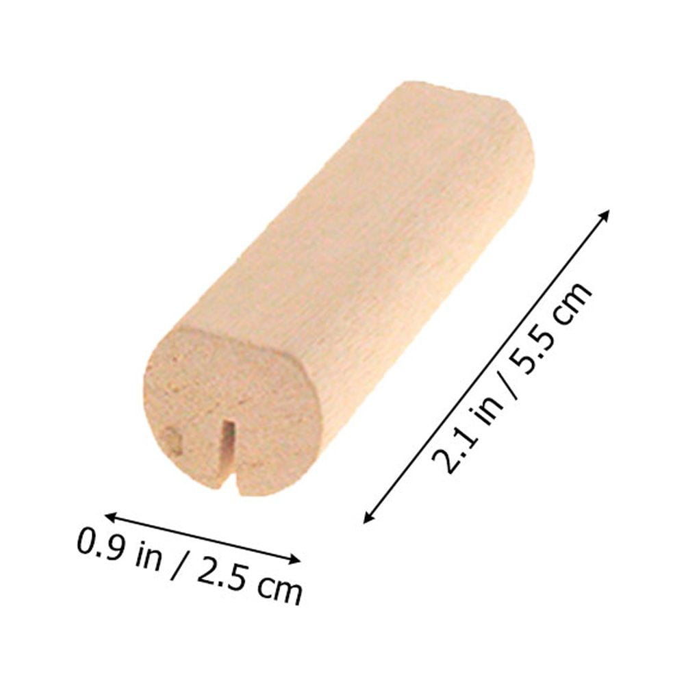 SWETRACE 10Pcs Wood Small Cards Holders Khaki Rectangular Slit for Home Decor Party Supplies - Image 2