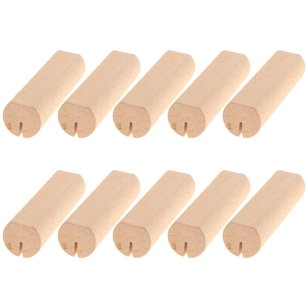 SWETRACE 10Pcs Wood Small Cards Holders Khaki Rectangular Slit for Home Decor Party Supplies - Image 4