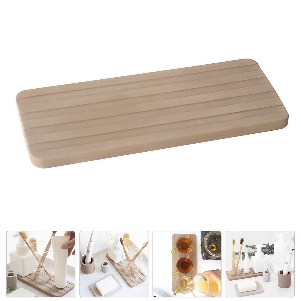 SWETRACE 1Pcs Absorbent Diatomite Tray For Bathroom Storage In A Simple Design - Image 1