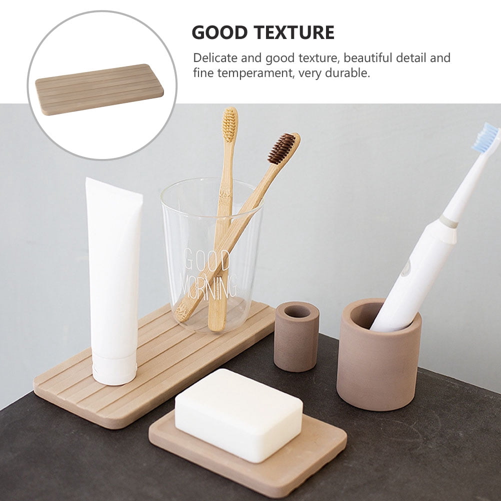 SWETRACE 1Pcs Absorbent Diatomite Tray For Bathroom Storage In A Simple Design - Image 3