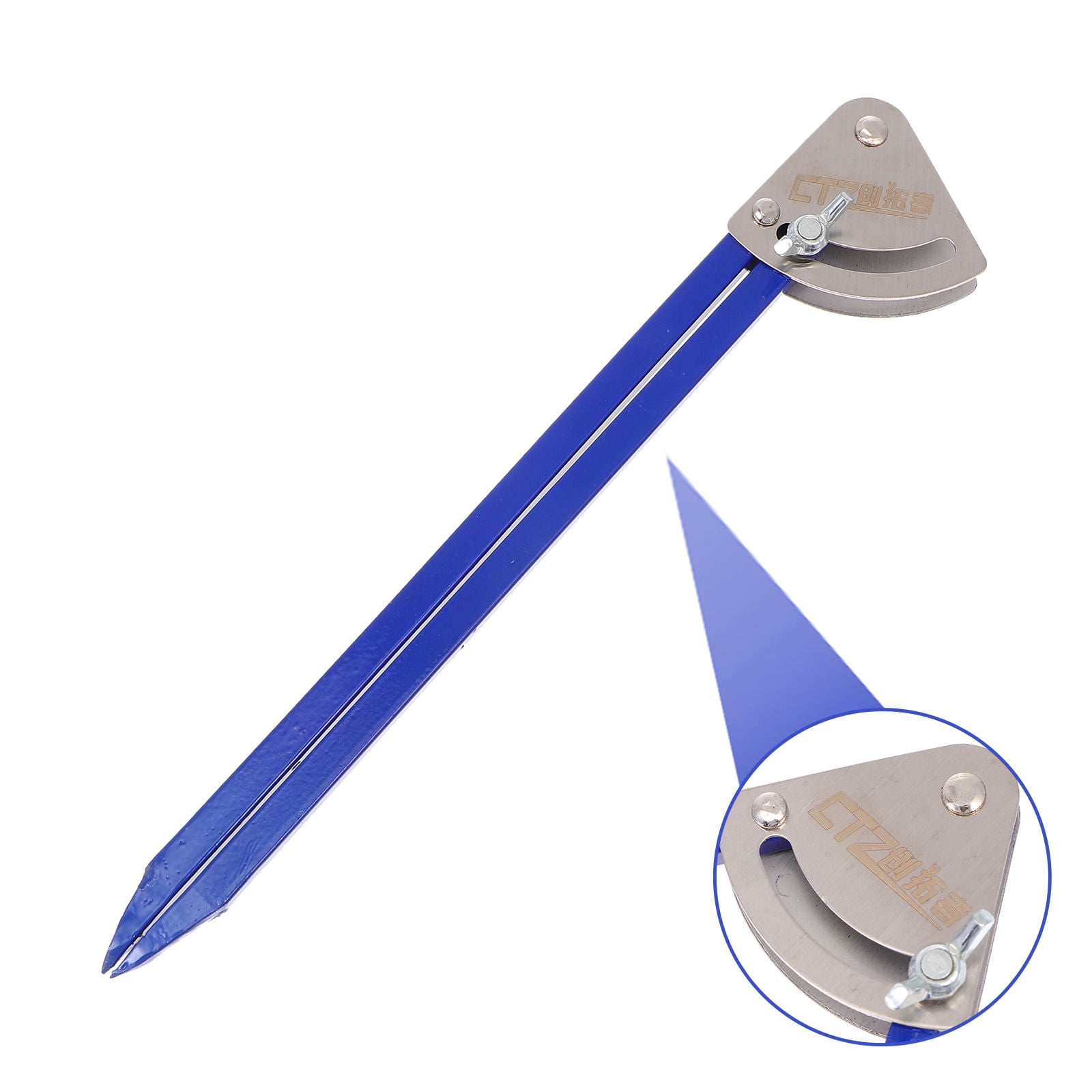 SWETRACE 1Pcs Blue Parallel Marking Gauge Tool Steel for Woodworking 9.8x2in - Image 8