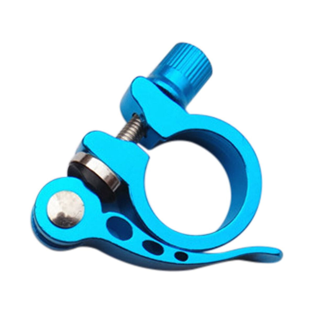 SWETRACE Durable Blue Bike Seatpost Clamp 1Pack for Cycling Quick Release - Image 1