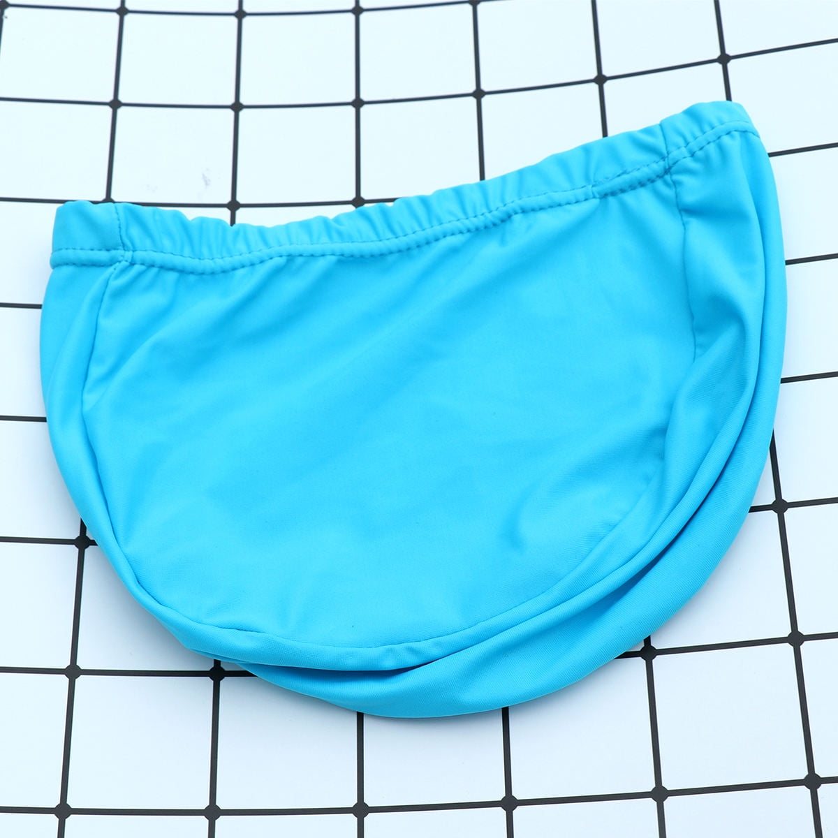 SWETRACE 2Pcs Swim Cap for Long Hair Polyester Round Waterproof UV Protection for Adults 11.8x4.7x0.2in - Image 3