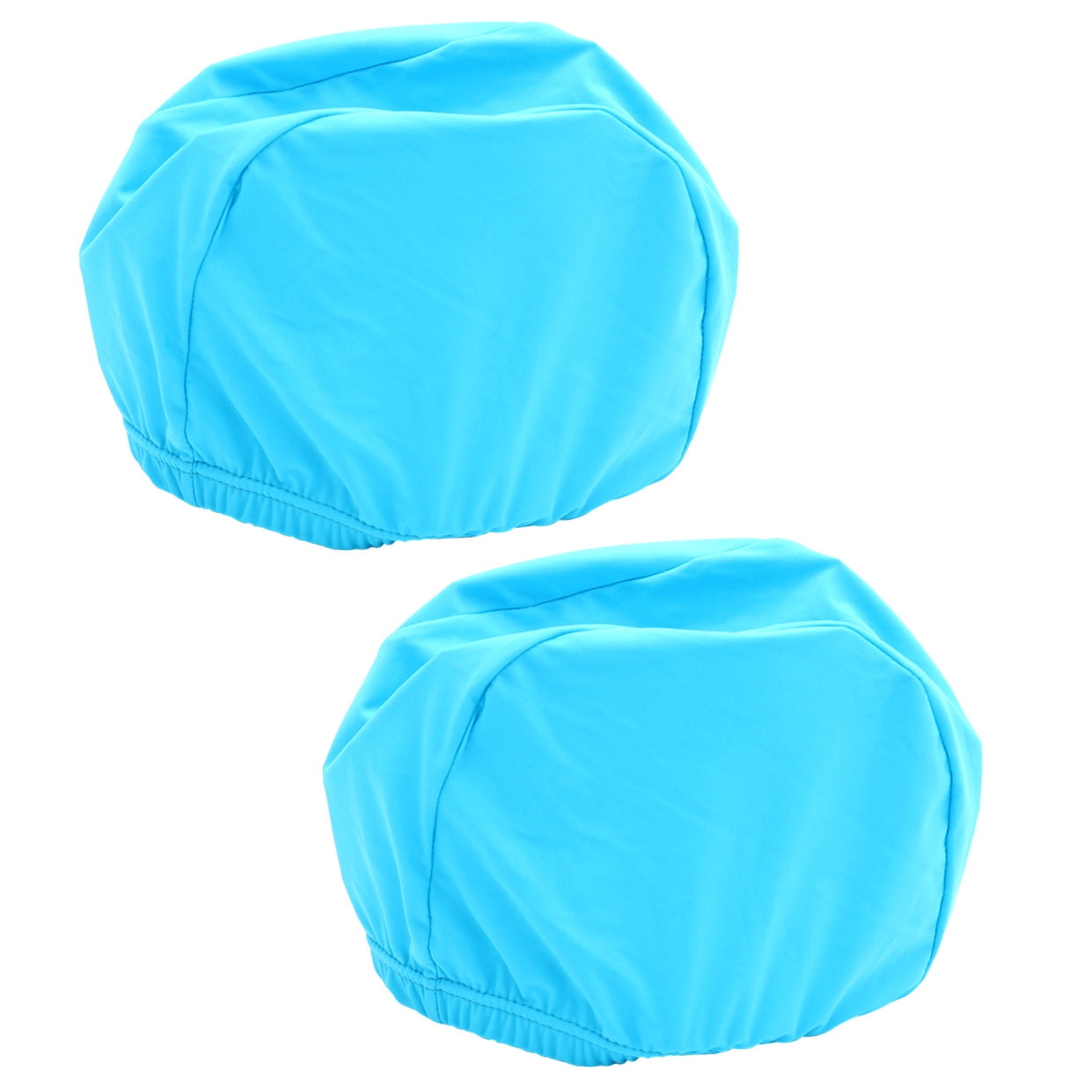 SWETRACE 2Pcs Swim Cap for Long Hair Polyester Round Waterproof UV Protection for Adults 11.8x4.7x0.2in - Image 4