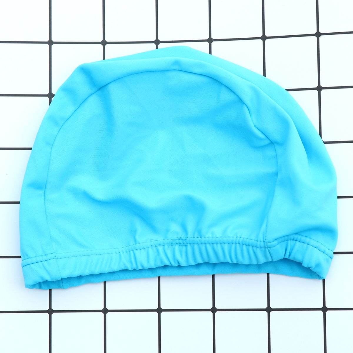 SWETRACE 2Pcs Swim Cap for Long Hair Polyester Round Waterproof UV Protection for Adults 11.8x4.7x0.2in - Image 6