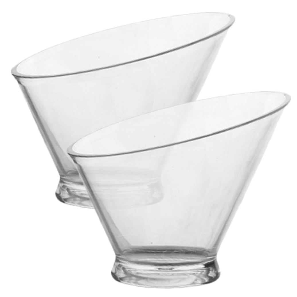 SWETRACE 2Pcs Plastic Dessert Bowls for Food Serving Clear and Portable - Image 4