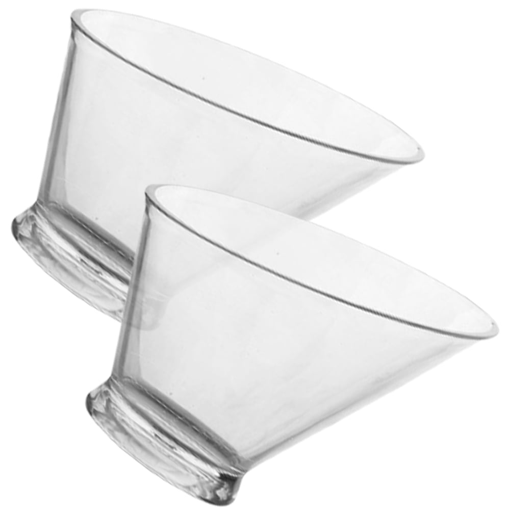 SWETRACE 2Pcs Plastic Dessert Bowls for Food Serving Clear and Portable - Image 6