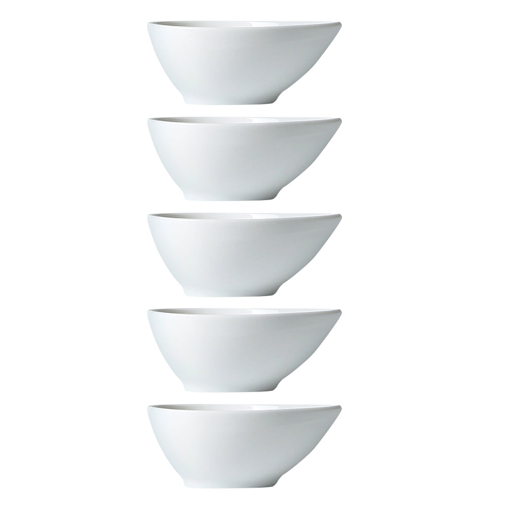 SWETRACE 5Pcs Soy Sauce Bowl Compact Size White for Dining Table Decoration - Image 1
