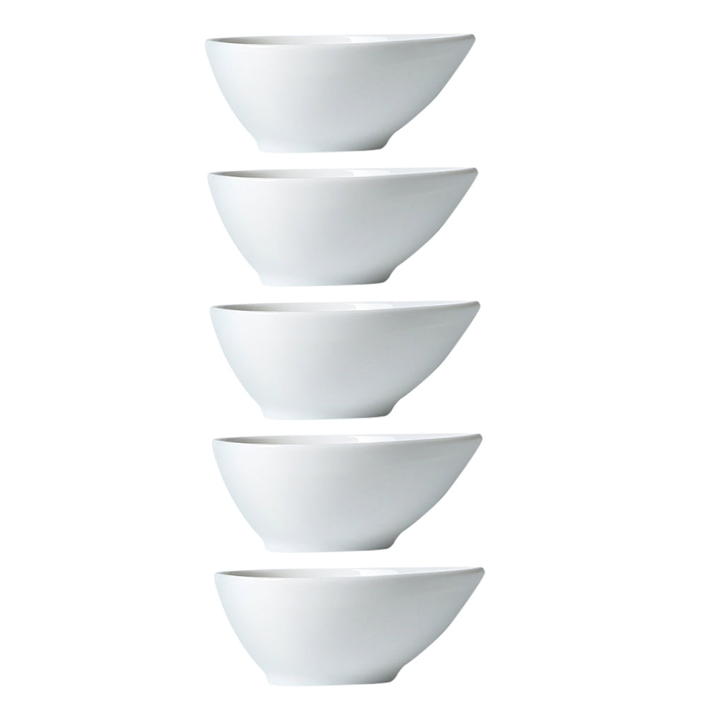 SWETRACE 5Pcs Soy Sauce Bowl Compact Size White for Dining Table Decoration - Image 6