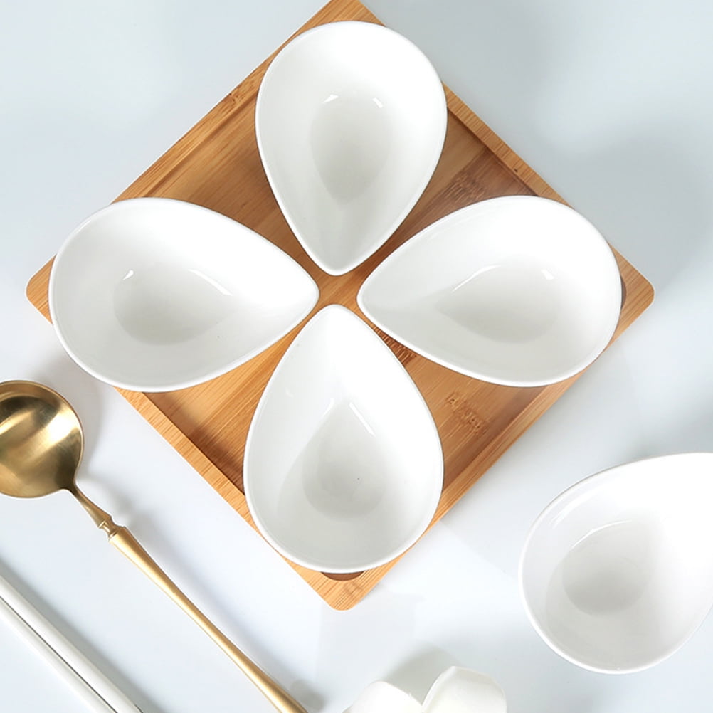 SWETRACE 5Pcs Soy Sauce Bowl Compact Size White for Dining Table Decoration - Image 8