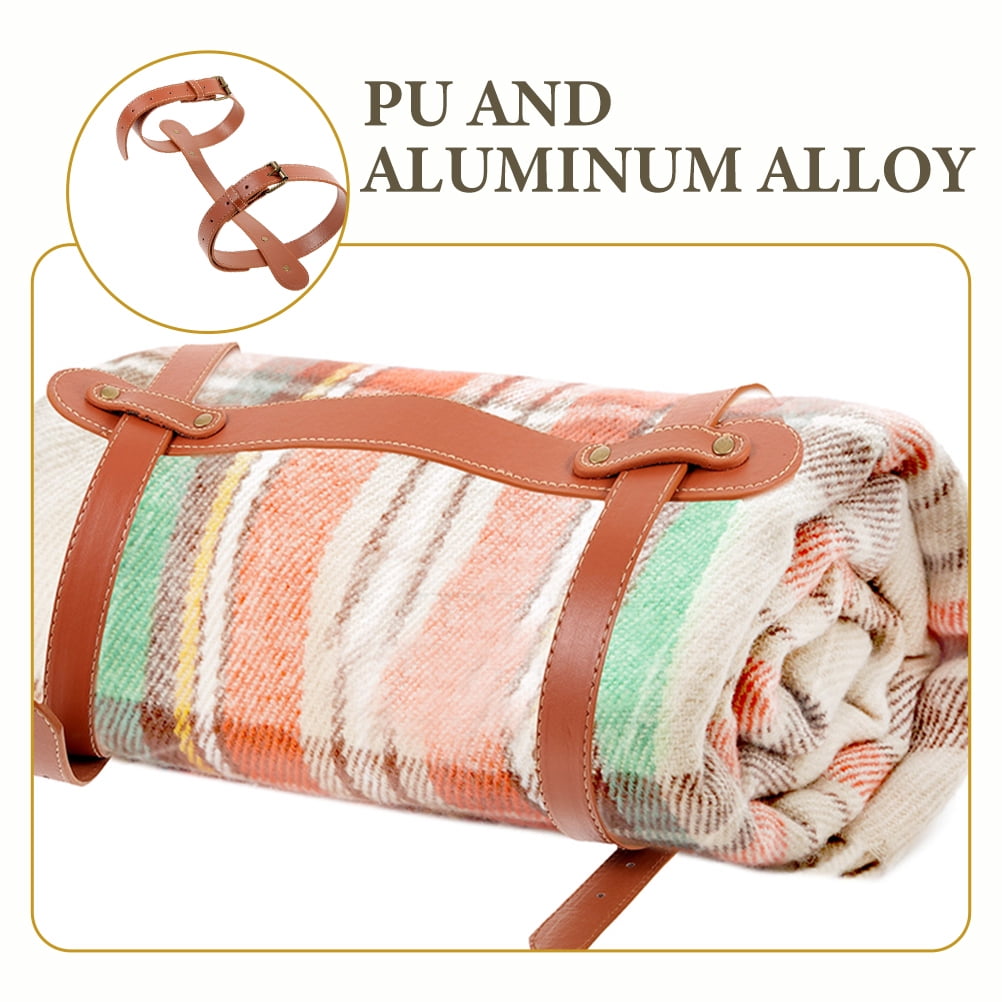 SWETRACE Travel Picnic Blanket 1Set with Bedroll Strap for Easy Binding and Transport 61.0X23.0X0.2In - Image 6