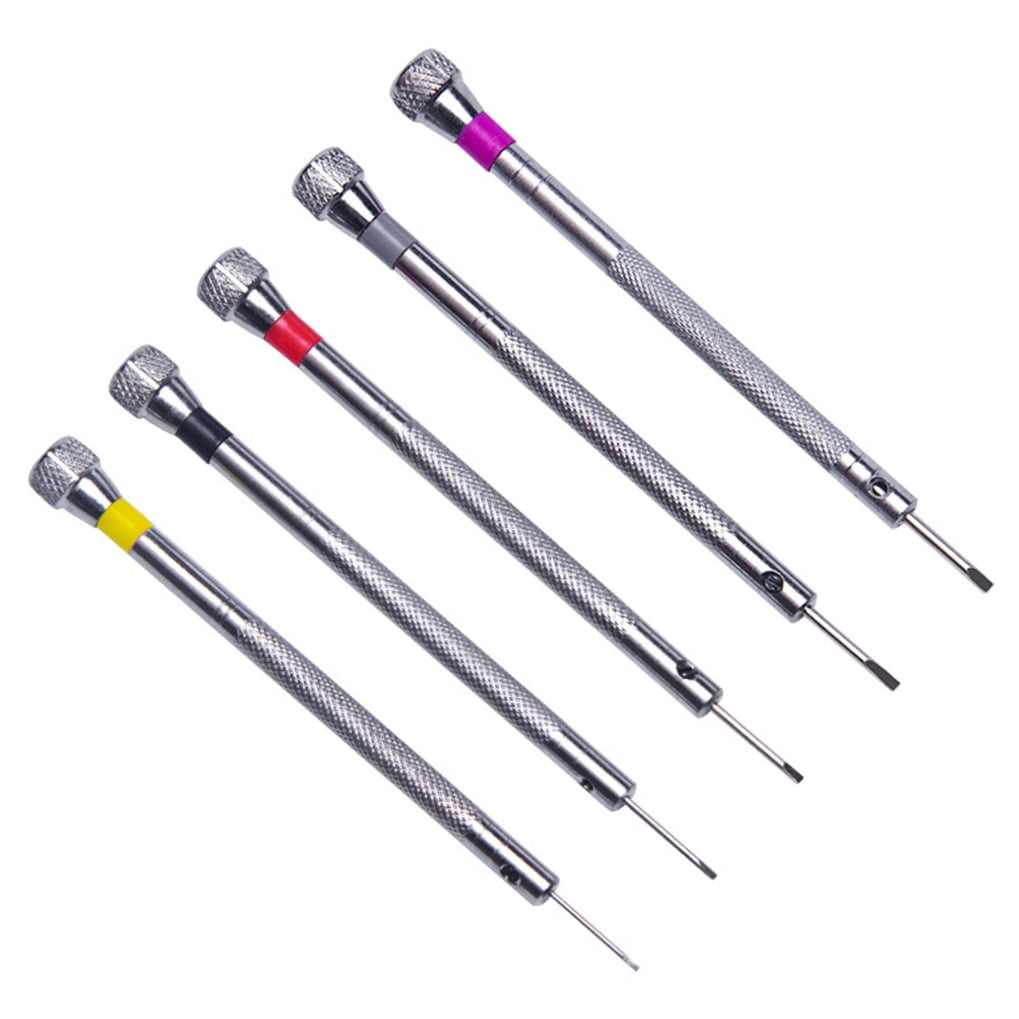 SWETRACE 5Pcs Steel Screwdriver for Watch Repair Eyeglasses Repair Compact Size 9x0.8cm - Image 5