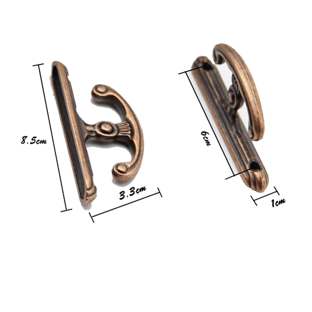SWETRACE 1 Pair Antique Wall Hooks Alloy Hanging Handbags for Interior Design - Image 2