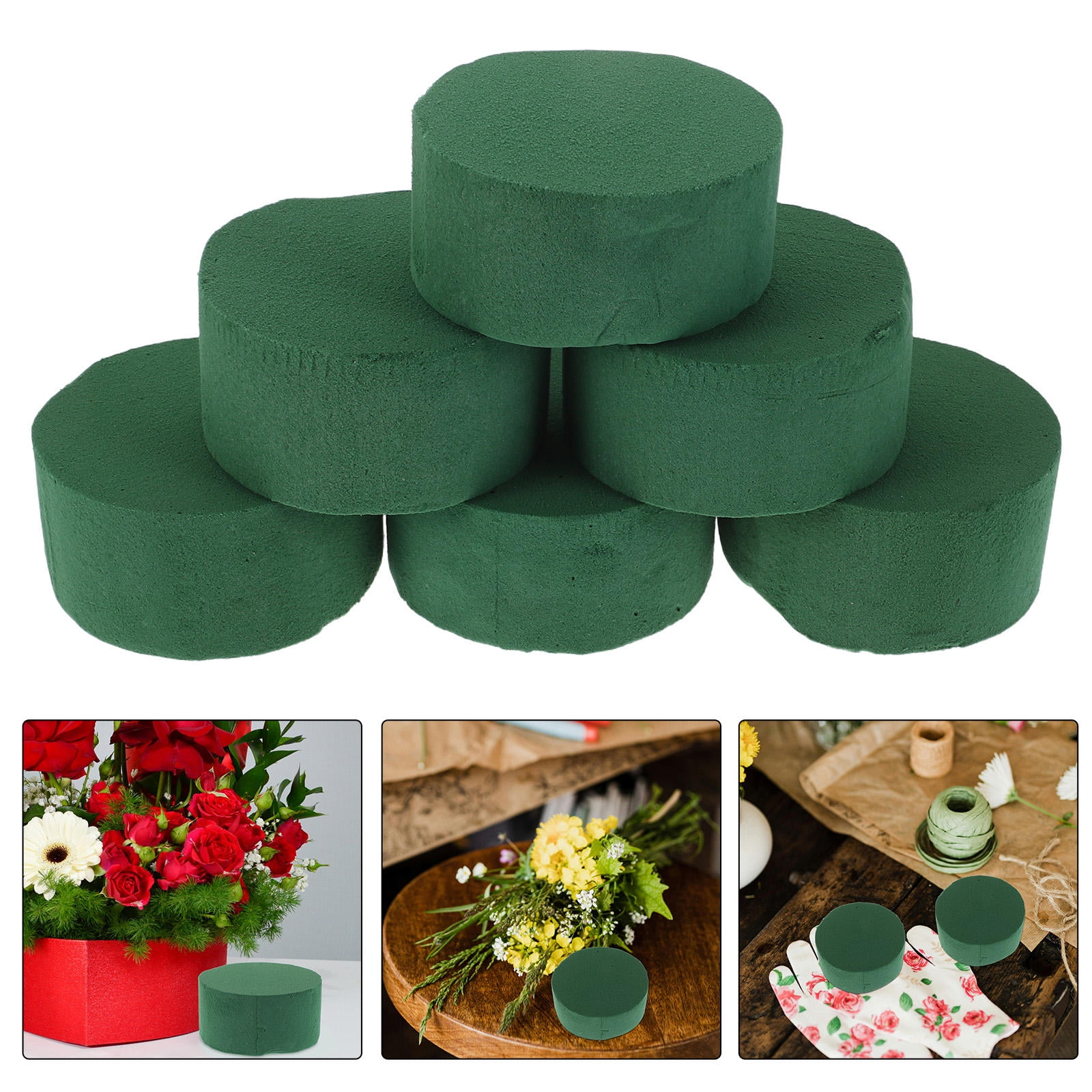 SWETRACE 10Pcs Green Foam For Flower Arrangements Absorbent Blocks For Professional Florists - Image 1