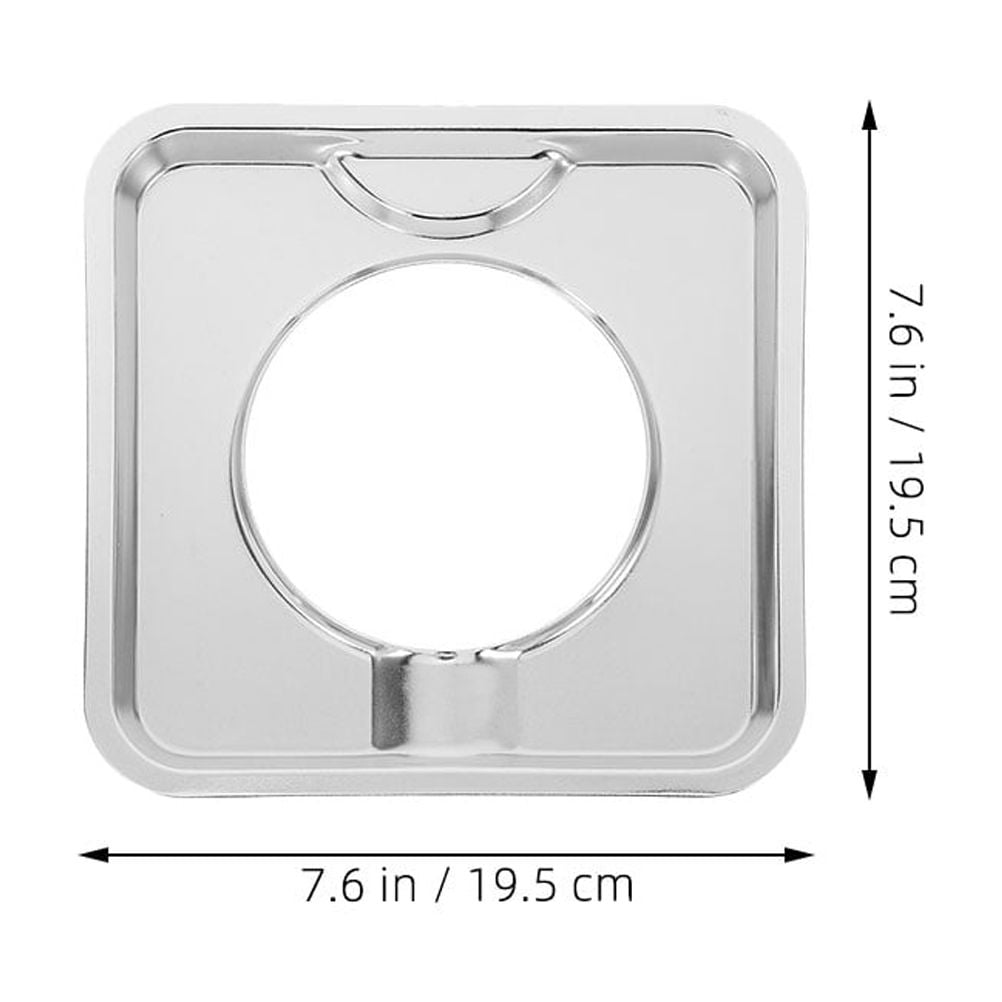 SWETRACE Heavy Duty Square Gas Range Pans 2Pcs Stainless Steel Drip Catching for Cookers - Image 2