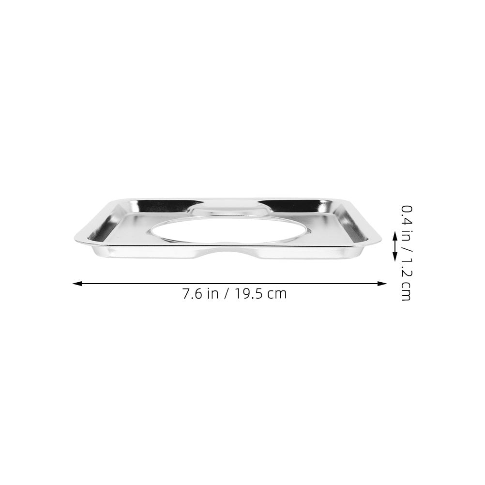 SWETRACE Heavy Duty Square Gas Range Pans 2Pcs Stainless Steel Drip Catching for Cookers - Image 7