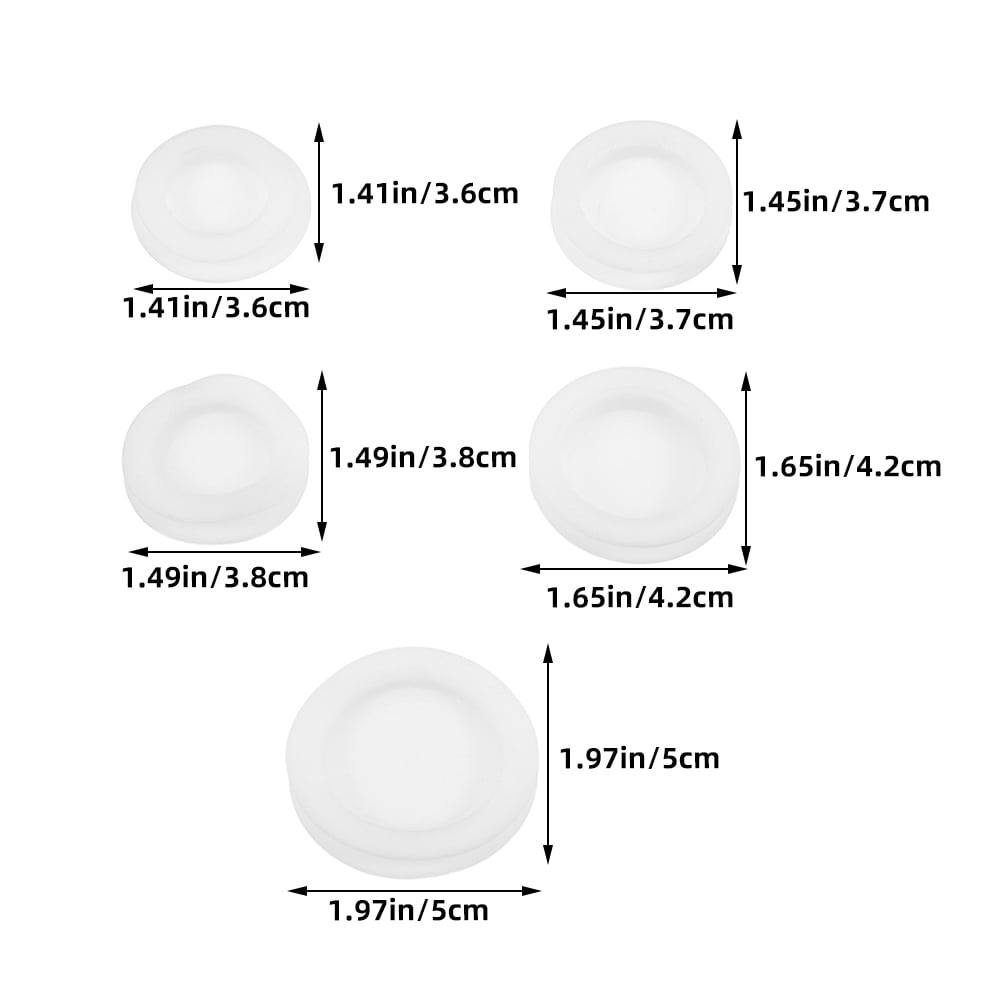 SWETRACE 10pcs White Piggy Bank Stopper Rubber Money Box Plug Saving Box Cover Replacement For Piggy Bank - Image 2