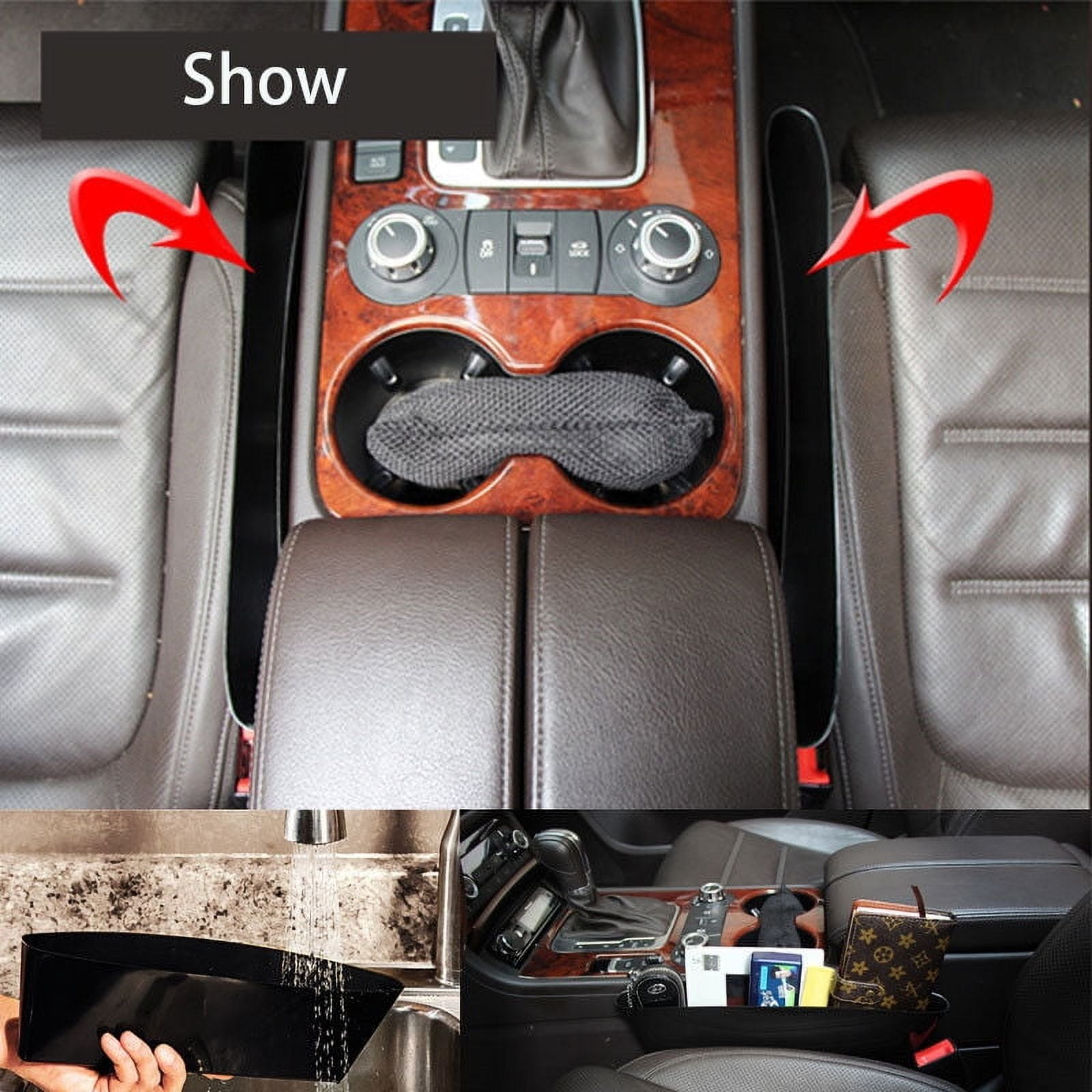 SWETRACE Seat Gaps Filler for Car Impact Resistant Material for Vehicle Use Black 1Set - Image 3