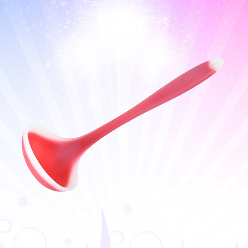 SWETRACE Silicone Soup Ladle Non Stick Kitchen Spoon For And Serving Red - Image 1