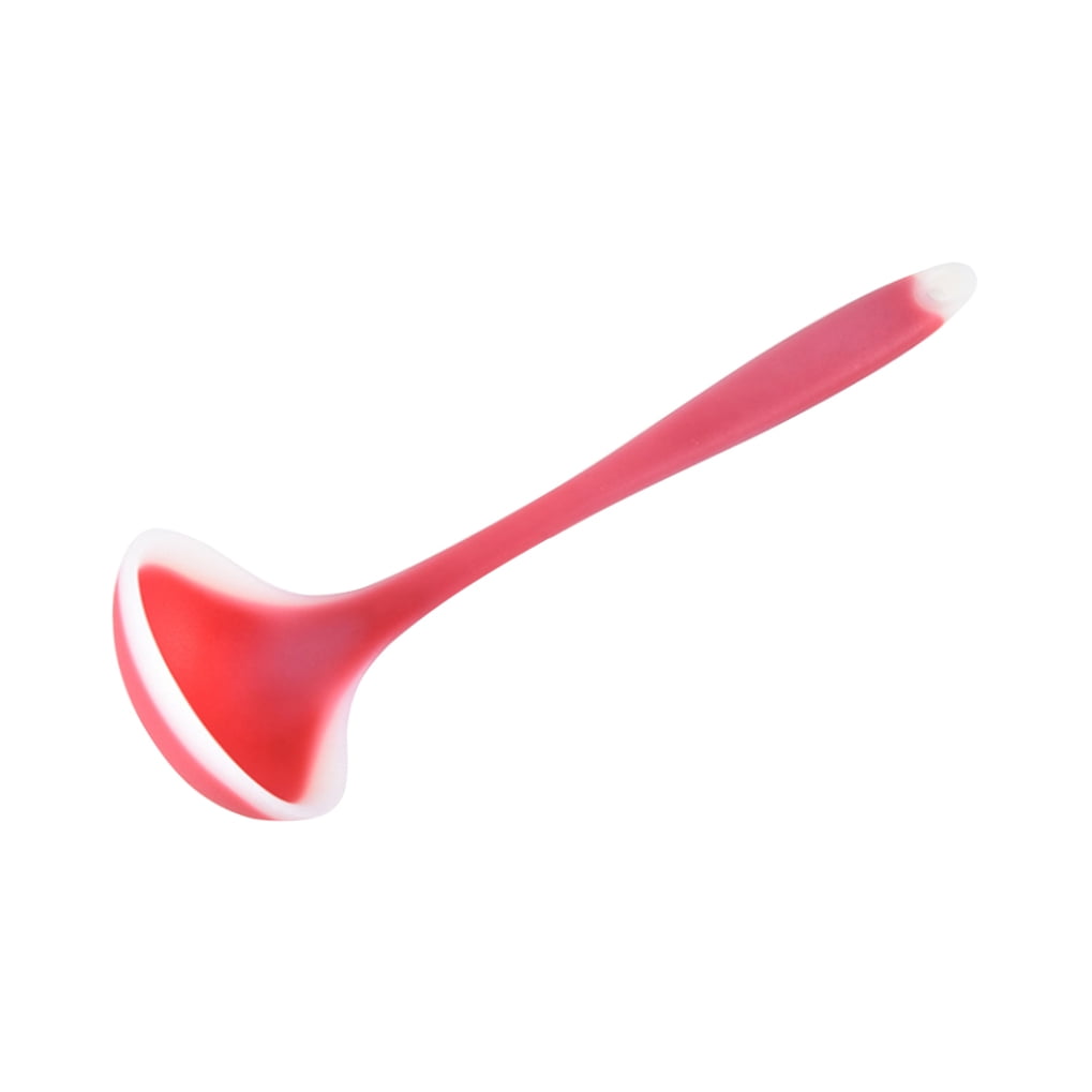 SWETRACE Silicone Soup Ladle Non Stick Kitchen Spoon For And Serving Red - Image 4