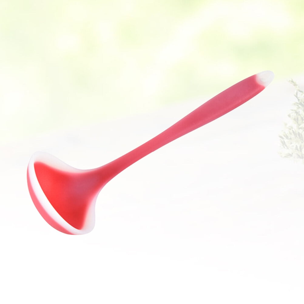 SWETRACE Silicone Soup Ladle Non Stick Kitchen Spoon For And Serving Red - Image 6