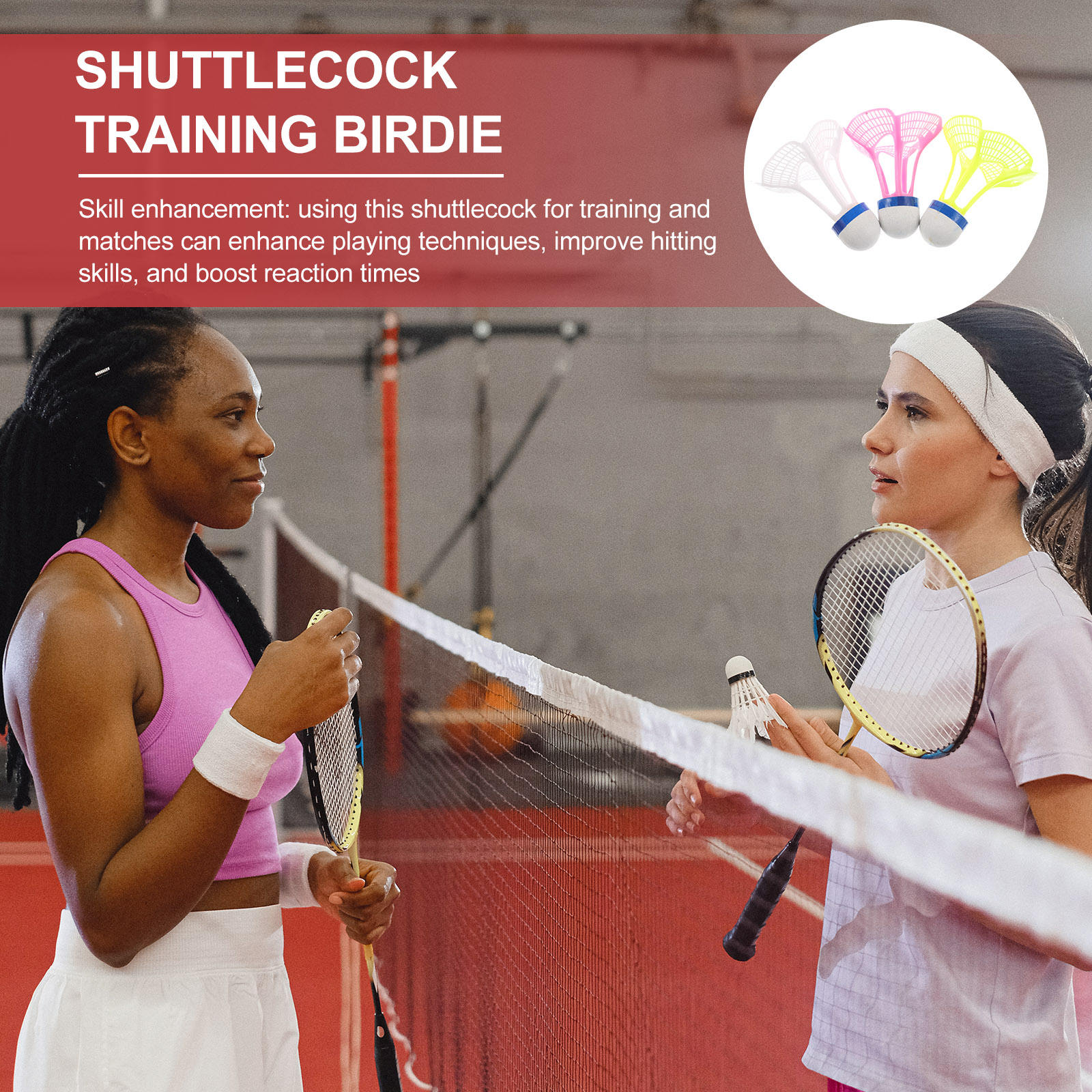 SWETRACE 3pcs Windproof Nylon Badminton Shuttlecocks For Indoor And Outdoor Training, Durable And Precise Control - Image 4
