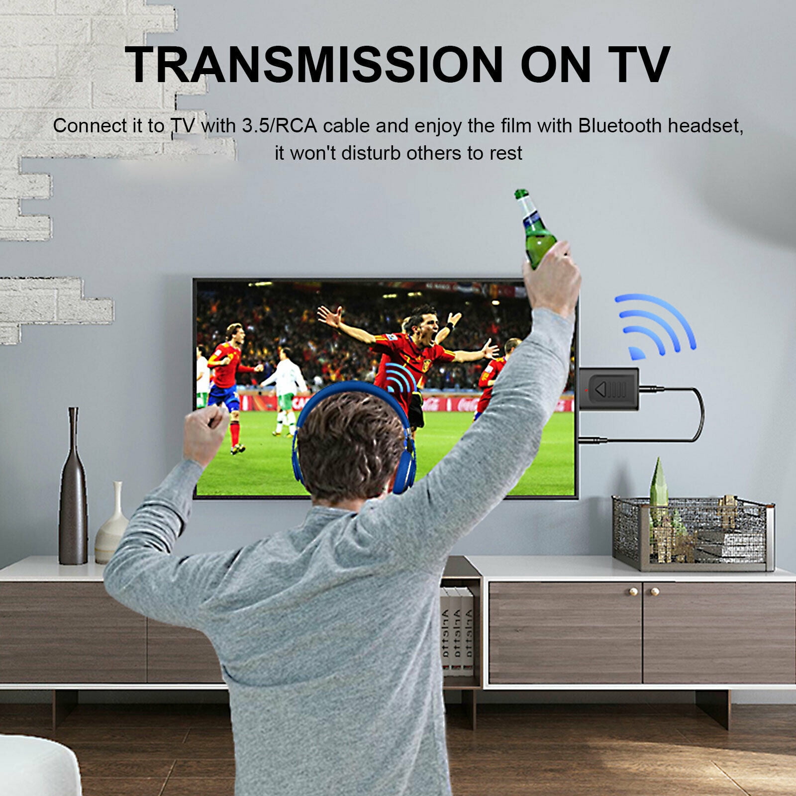 4 IN 1 5.0 Bluetooth Adapter USB Wireless Bluetooth Sender Receiver Music Audio for TV Portable 3.5mm AUX Adaptor - Image 2