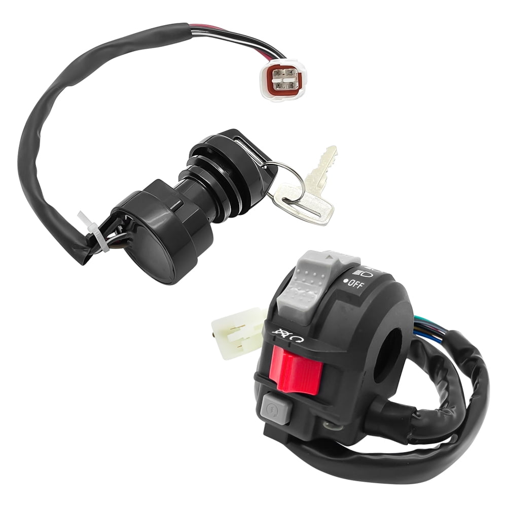 M MATI Start Stop Headlight Switch & Ignition Key Switch for Yamaha Warrior Grizzly Big Bear Wolverine Kodiak MOTO-4 - Image 3