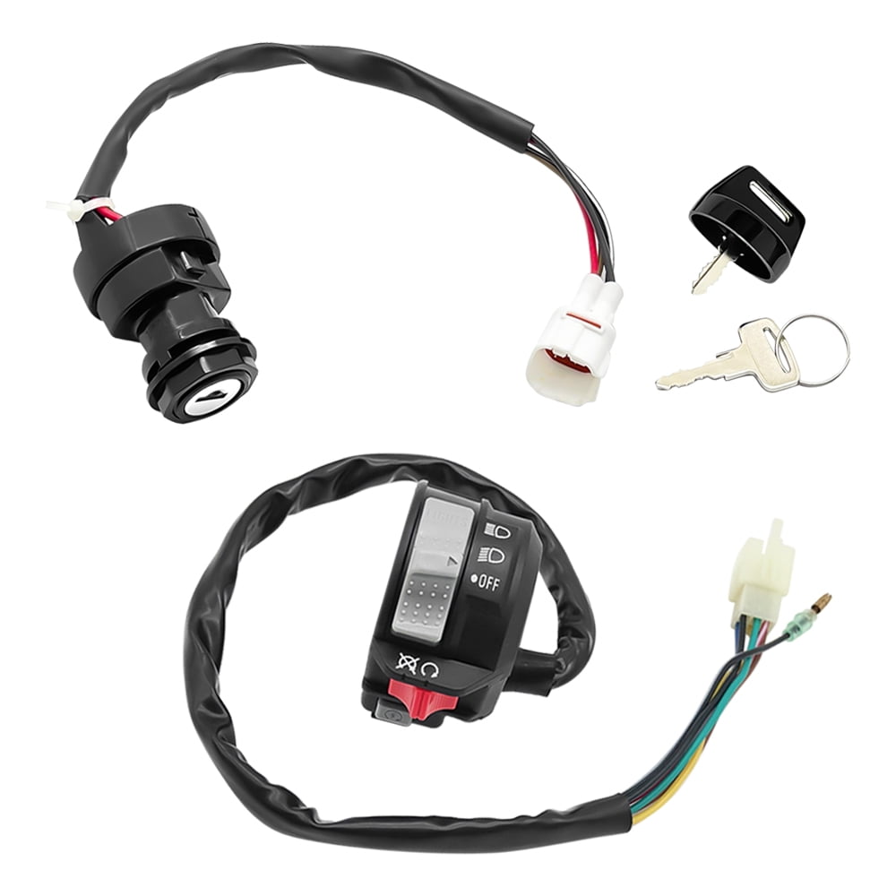 M MATI Start Stop Headlight Switch & Ignition Key Switch for Yamaha Warrior Grizzly Big Bear Wolverine Kodiak MOTO-4 - Image 6
