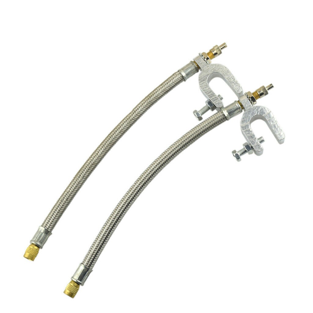 2 Pieces Dual Wheel Valve Stem Extender Extention 9.8' Stainless Steel Flexible - Image 2