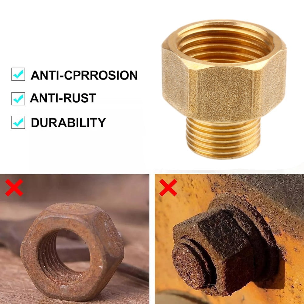 Brass Pipe Fittings Water Hose Adapter G 1/2 Female To G 3/8 Male Reducer - Image 3