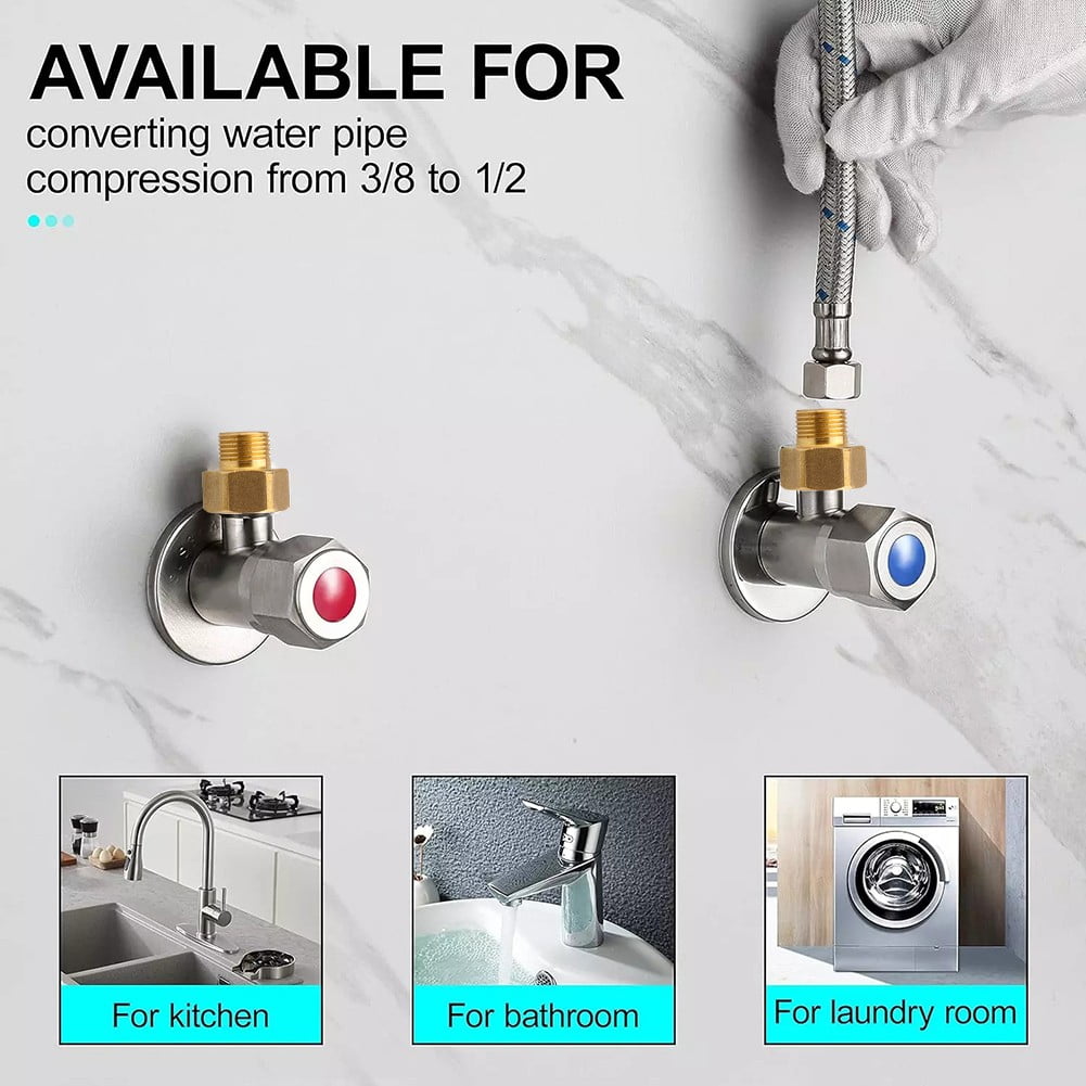 Brass Pipe Fittings Water Hose Adapter G 1/2 Female To G 3/8 Male Reducer - Image 5