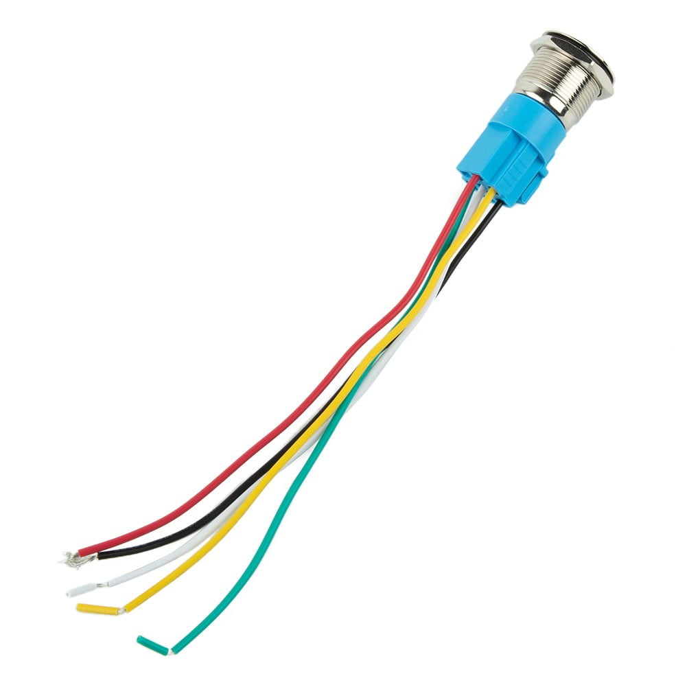 19Mm Latching Push Button Switch 12V Dc On Off Stainless Steel Led Self-Locking Green - Image 4