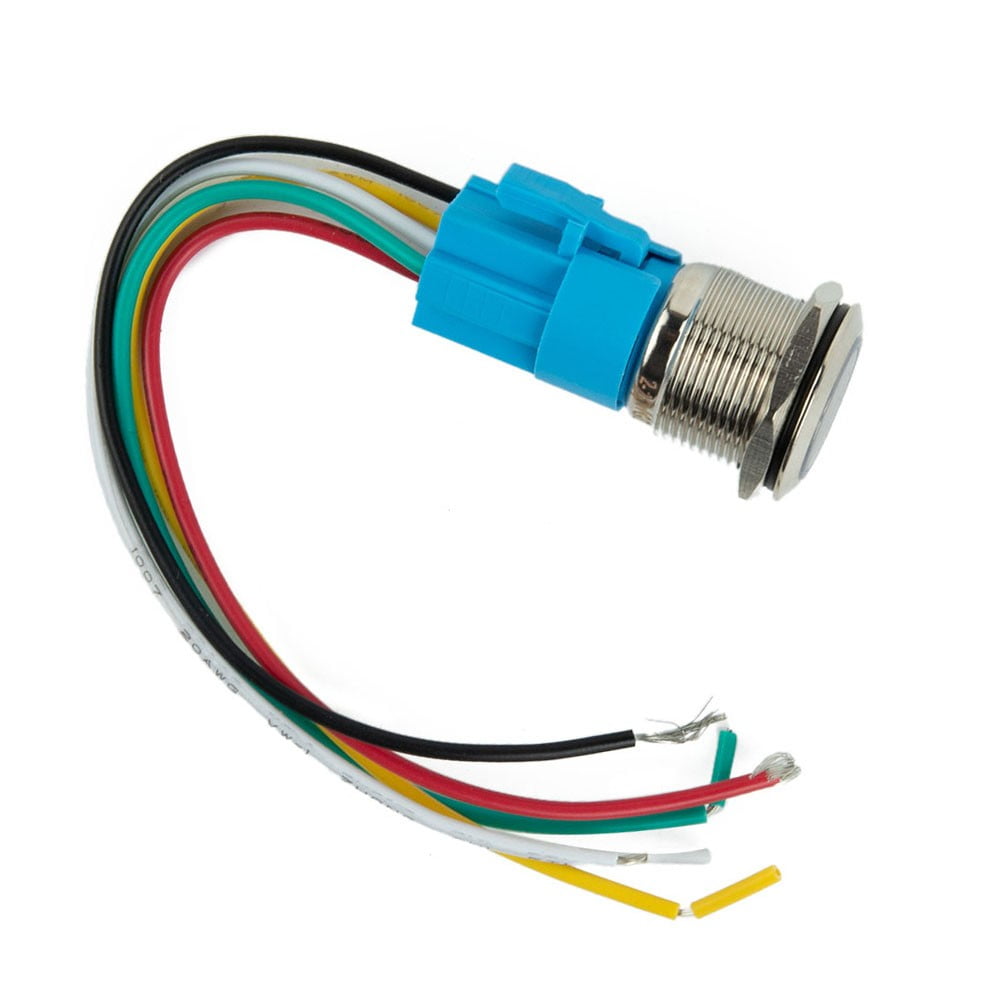 19Mm Latching Push Button Switch 12V Dc On Off Stainless Steel Led Self-Locking Green - Image 5