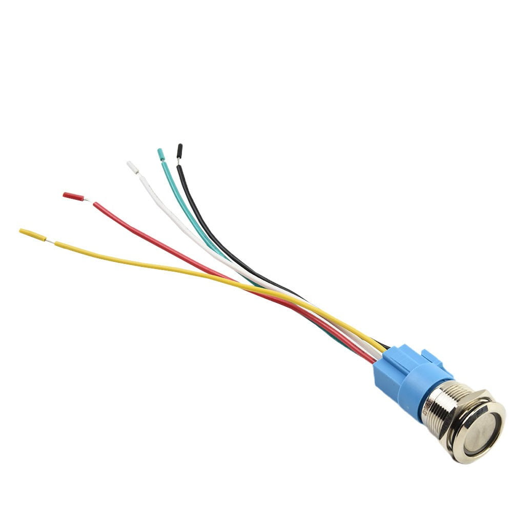 19Mm Latching Push Button Switch 12V Dc On Off Stainless Steel Led Self-Locking Green Red - Image 7