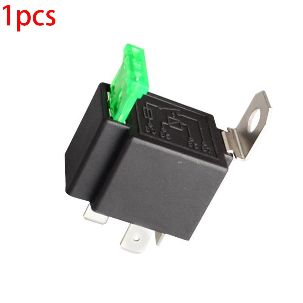 12V Relay 4Pin Automotive 30Amp 30A Normally Open Contact Fused + 30A Fuse - Image 1