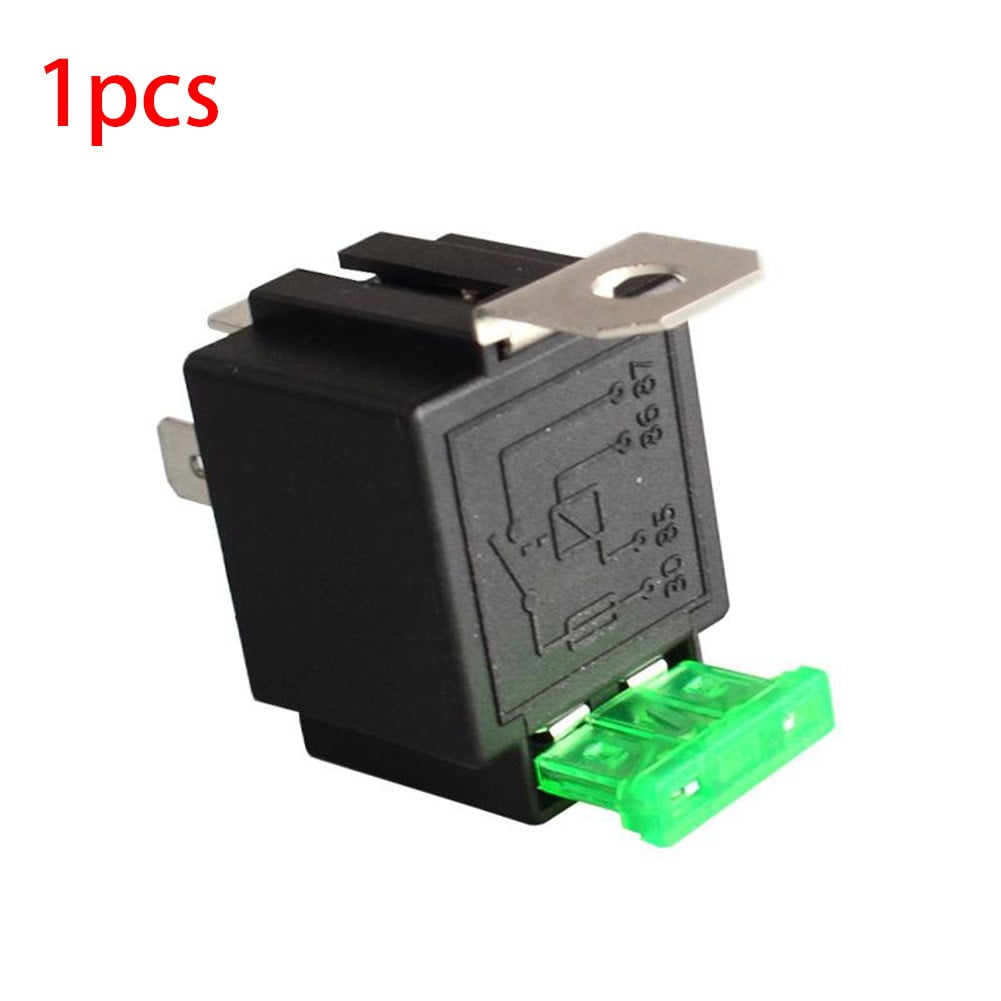 12V Relay 4Pin Automotive 30Amp 30A Normally Open Contact Fused + 30A Fuse - Image 4